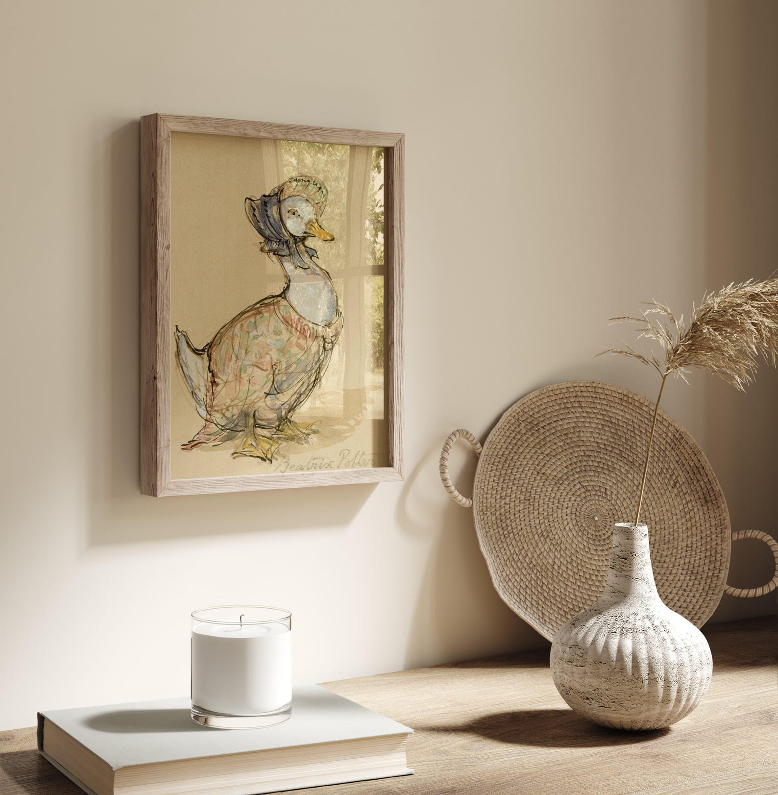 Jemima Puddle-duck Print, Mother Duck Print, Beatrix Potter Watercolor ...
