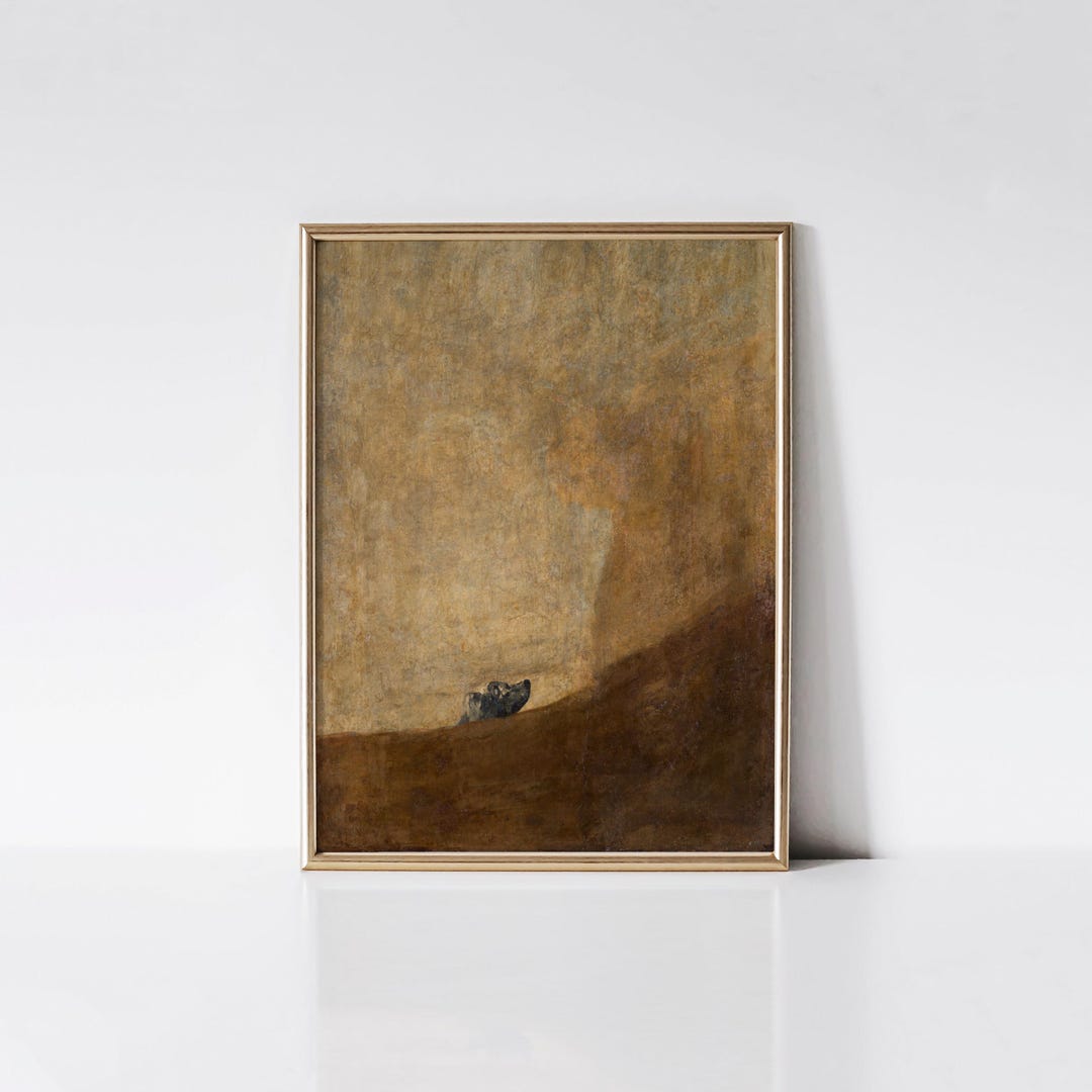 The Dog, El Perro, Francisco Goya Print, Vintage Dog Print, Goya Dog ...
