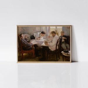 The Night Before the Exam 1895 by Leonid Pasternak Print, Classic Literary Art, Study Inspiration, Dorm Wall Decor, Graduation Gift
