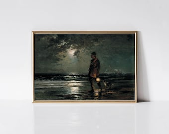 Edward Moran - Life Saving Patrol (1893) print.