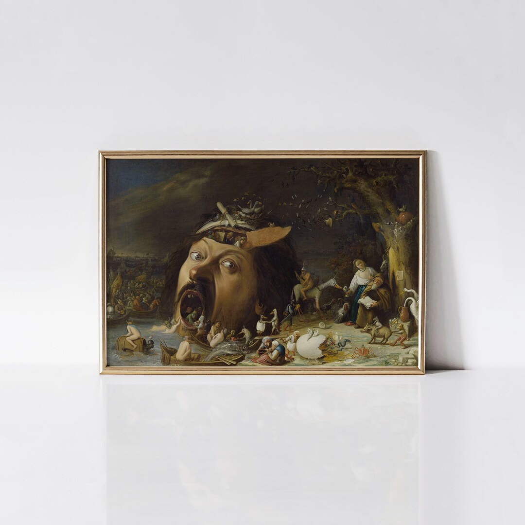 The Temptation of Saint Anthony 1650 by Joos Van Craesbeeck Print