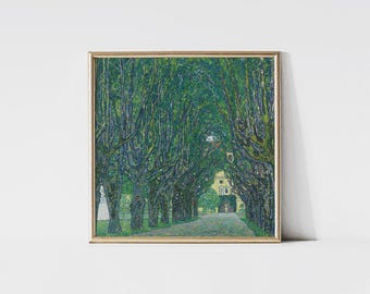 Avenue in the Park of Schloss Kammer 1912 by Gustav Klimt, Fine Art Print, Luxury Home Decor, Living Room or Office Wall Art