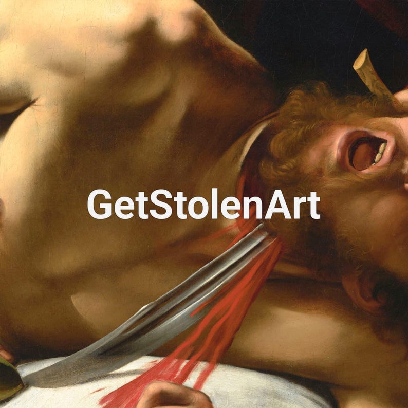 Judith beheading Holofernes, Michelangelo Caravaggio print, Baroque painting, Dark moody décor, Dark academia, Gothic art. image 6