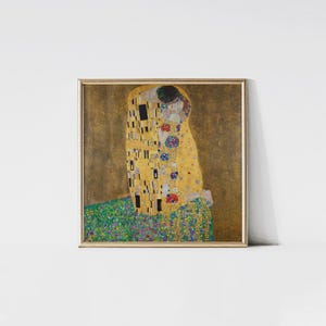 The Kiss 1908 by Gustav Klimt print.