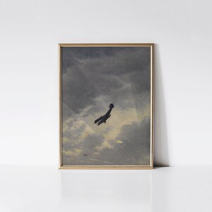 Swooping Down on a Hostile Plane, Vitnage plane print, Vintage airplane wall art, World War 1 Sopwith Camel.