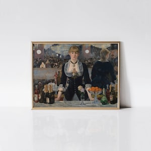A Bar at the Folies-Bergère 1882 by Édouard Manet print.