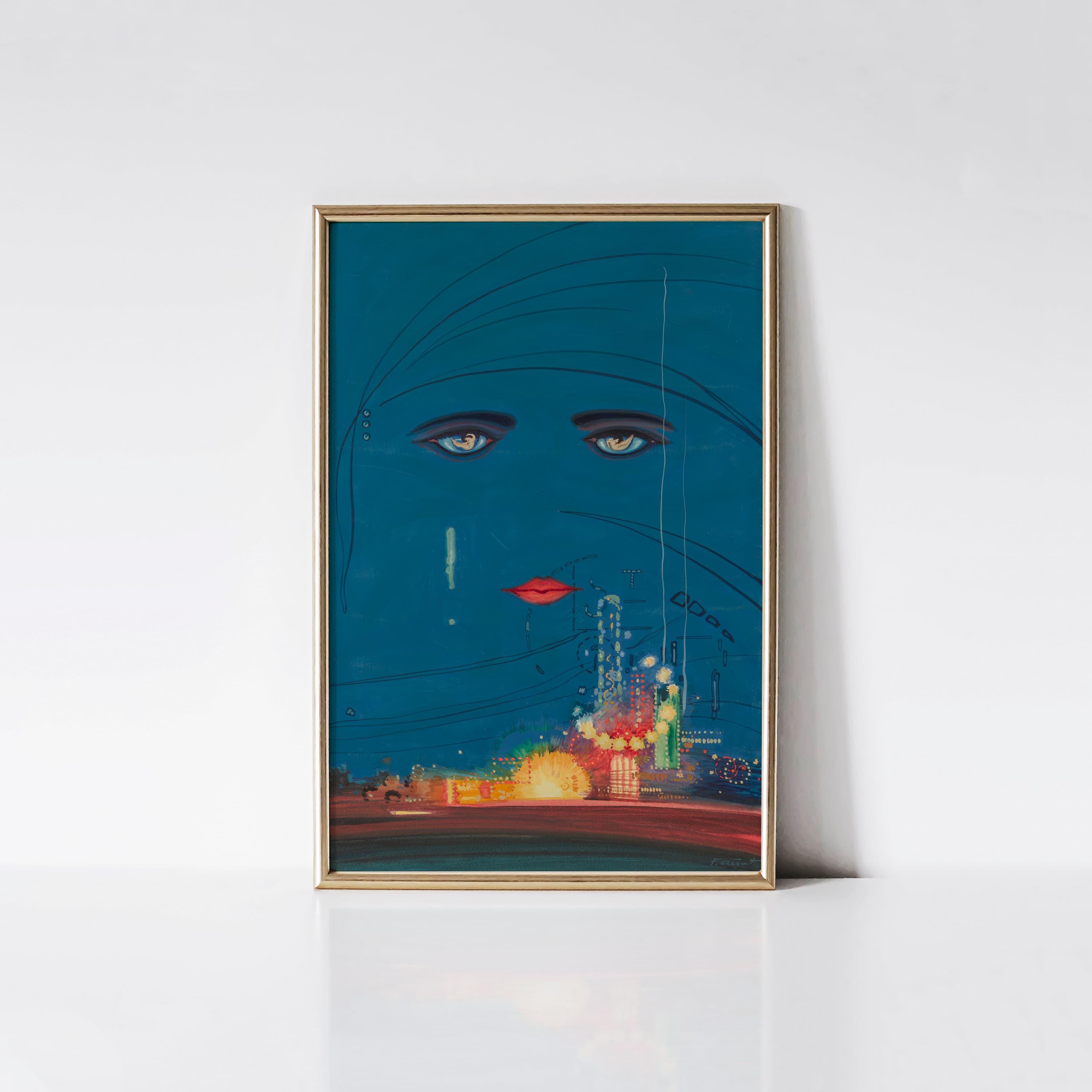 Celestial Eyes, Francis Cugat Print, Art Deco Print, Roaring Twenties  Decorations, Vintage Book Cover Prints, the Great Gatsby Poster. - Etsy