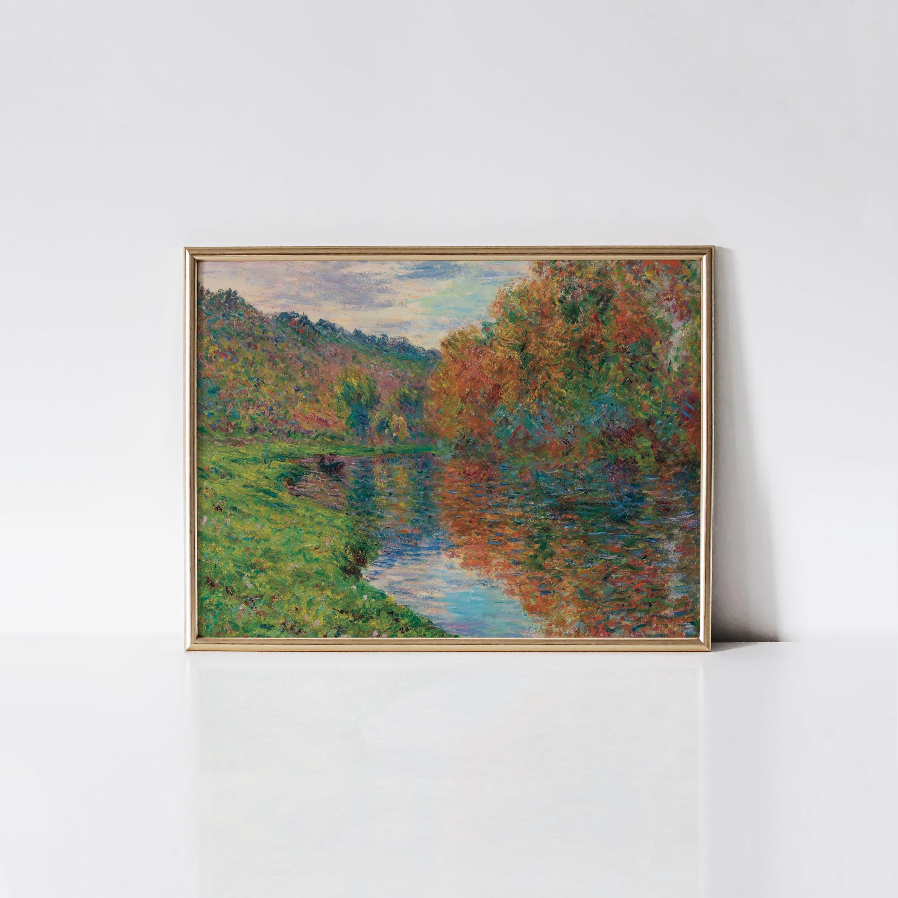 Claude Monet the Arm of Jeufosse, Autumn 1884 Print, Impressionist ...