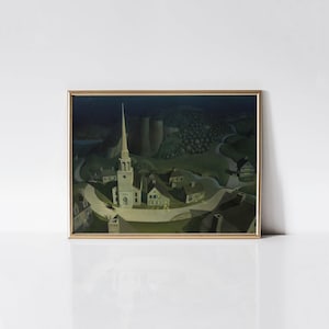Grant Wood - The Midnight Ride of Paul Revere (1931) print.