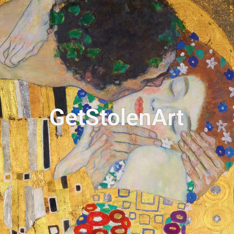 The Kiss 1908 by Gustav Klimt Print. - Etsy