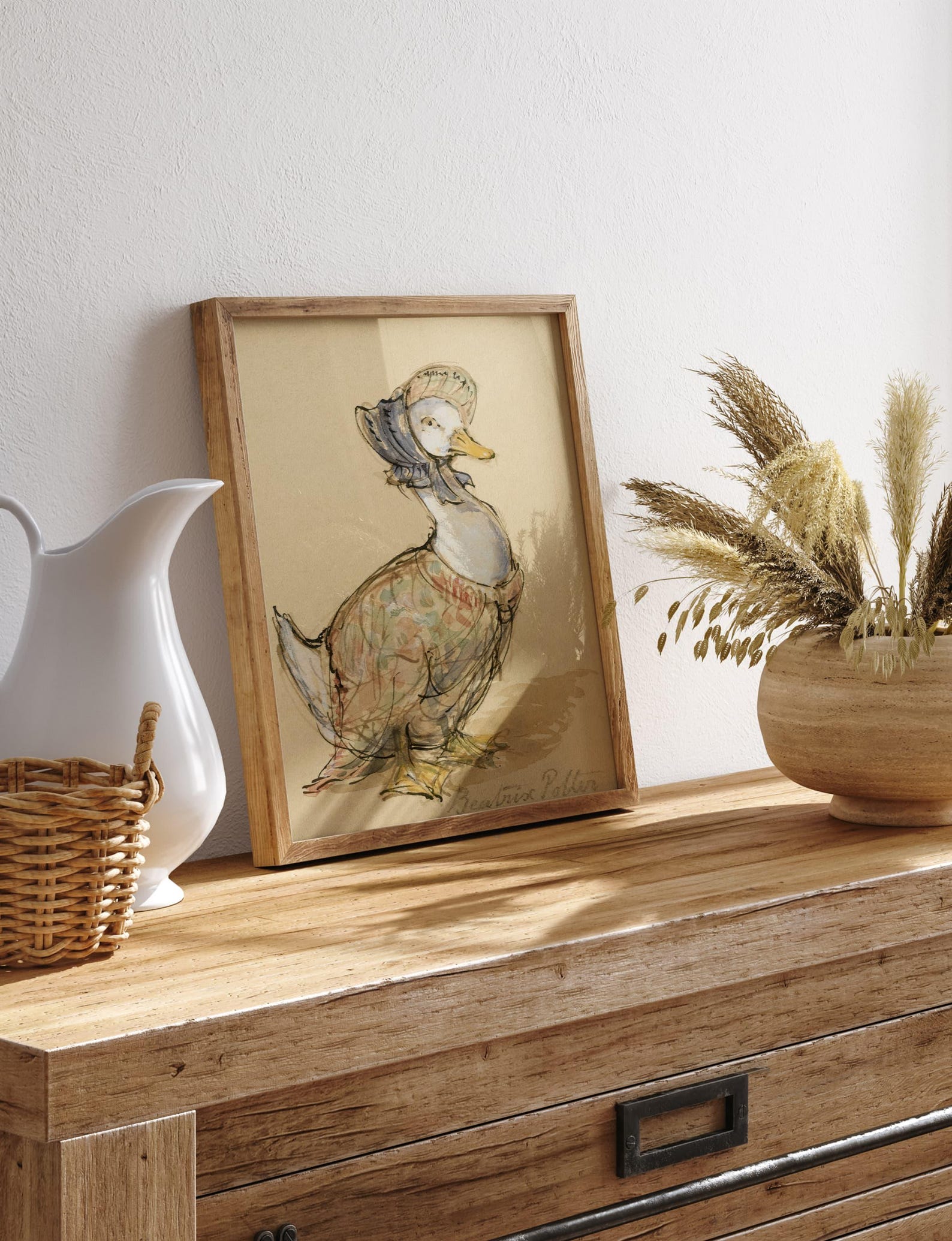 Jemima Puddle-duck Print, Mother Duck Print, Beatrix Potter Watercolor ...