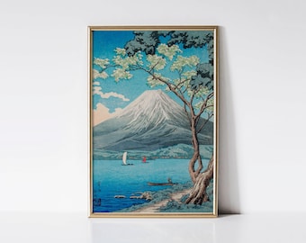 Japanese Art Mount Fuji Print, Hiroaki Takahashi Poster