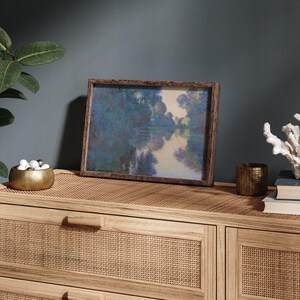 Impresión de Claude Monet "Amanecer en el Sena" (1897), decoración francesa vintage, arte impresionista, regalo moderno para oficina o sala de estar en una granja. imagen 3