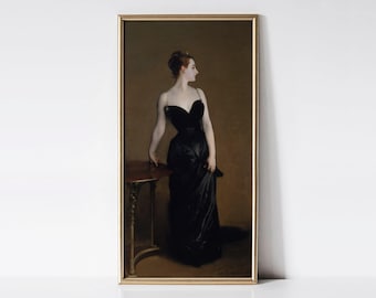 Madame X 1883 by John Singer Sargent Print, Dark Academia Art, Vintage Victorian Wall Decor, Classic Portrait, Art Lover Gift