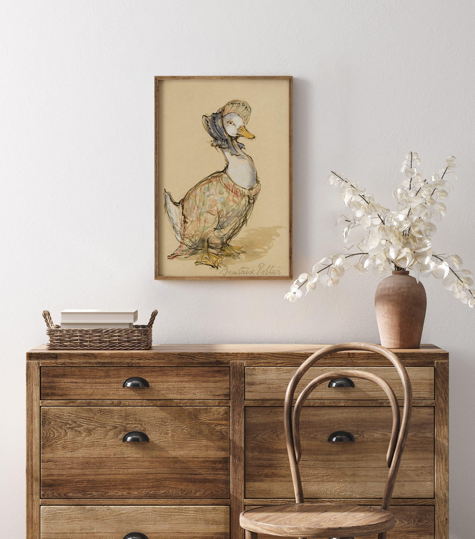 Jemima Puddle-duck Print, Mother Duck Print, Beatrix Potter Watercolor ...