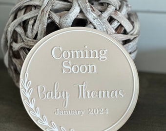 Acrylic Baby Coming Soon Sign