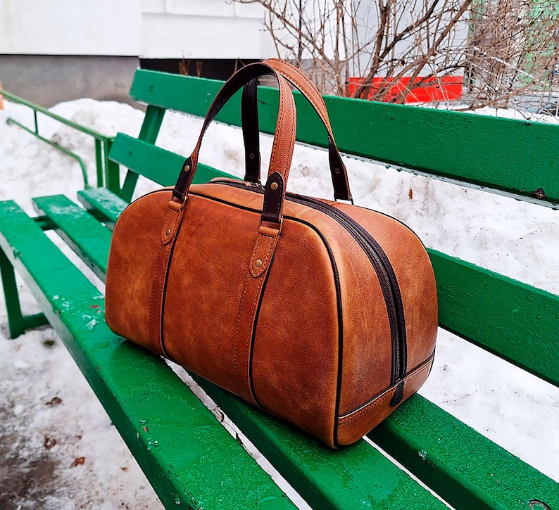 Modèle de sac de sport en cuir, modèle de sac de sport en cuir PDF, modèle de sac de voyage image 2