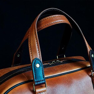 Modèle de sac de sport en cuir, modèle de sac de sport en cuir PDF, modèle de sac de voyage image 5