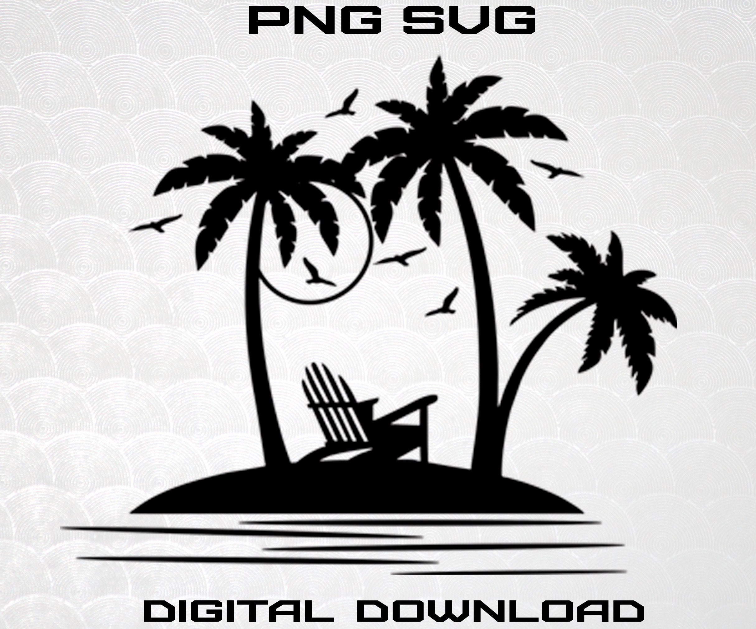 Palm Tree Svg - Etsy