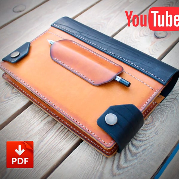 Leather Book cover - PDF Pattern + Two Size