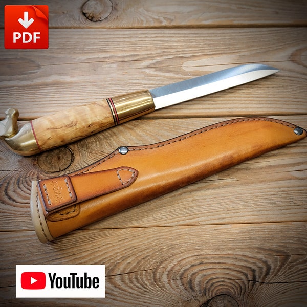 Knife Case Leather Pdf Pattern, Knife Sheath PDF Pattern