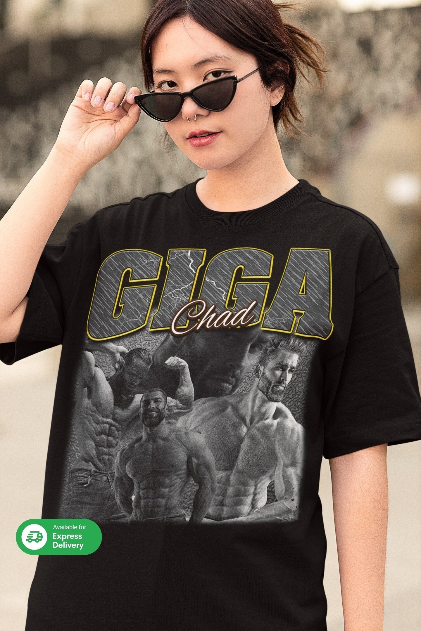 Giga Chad Meme Decal Sticker Chad Thundercock Meme Sticker Meme