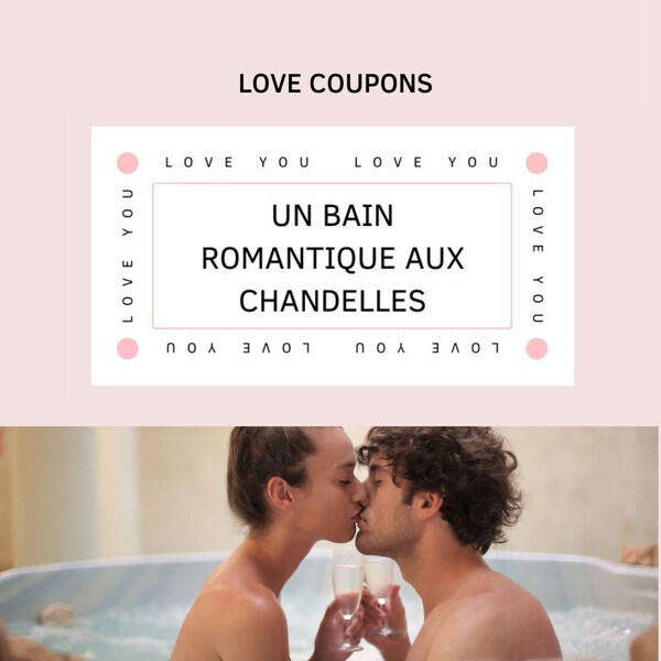 Carnet de Coupons d'Amour - LOVE COUPONS