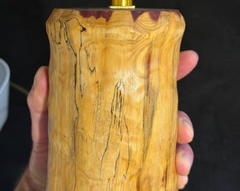 Rustic Cedar Log Lamp