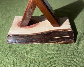 Handcrafted Cedar & Cherry Wood Book Placeholder