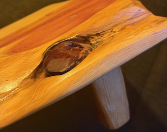 Rustic / live-edge decorative wall shelf