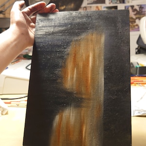 ghost l original artwork, high quality giclée print, A4 A5 A3 Oil painting Canvas, Independent Artist Female Artist