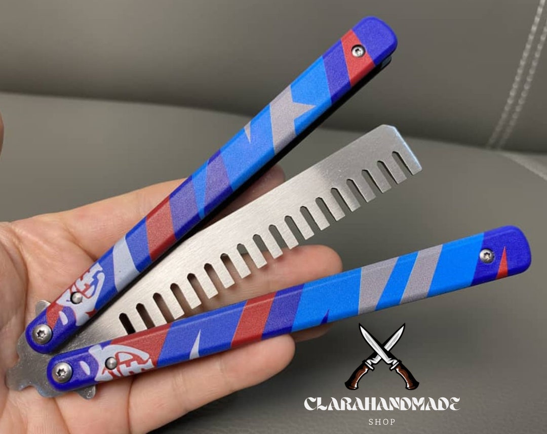 Yoru Knife Valorant Knife Butterfly Balisong Valorant Comb Etsy