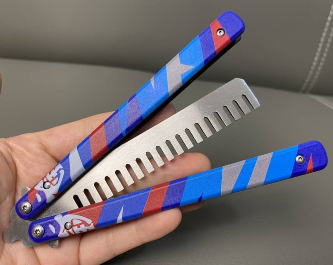 Yoru Knife Valorant Knife Butterfly Balisong Valorant Comb Etsy