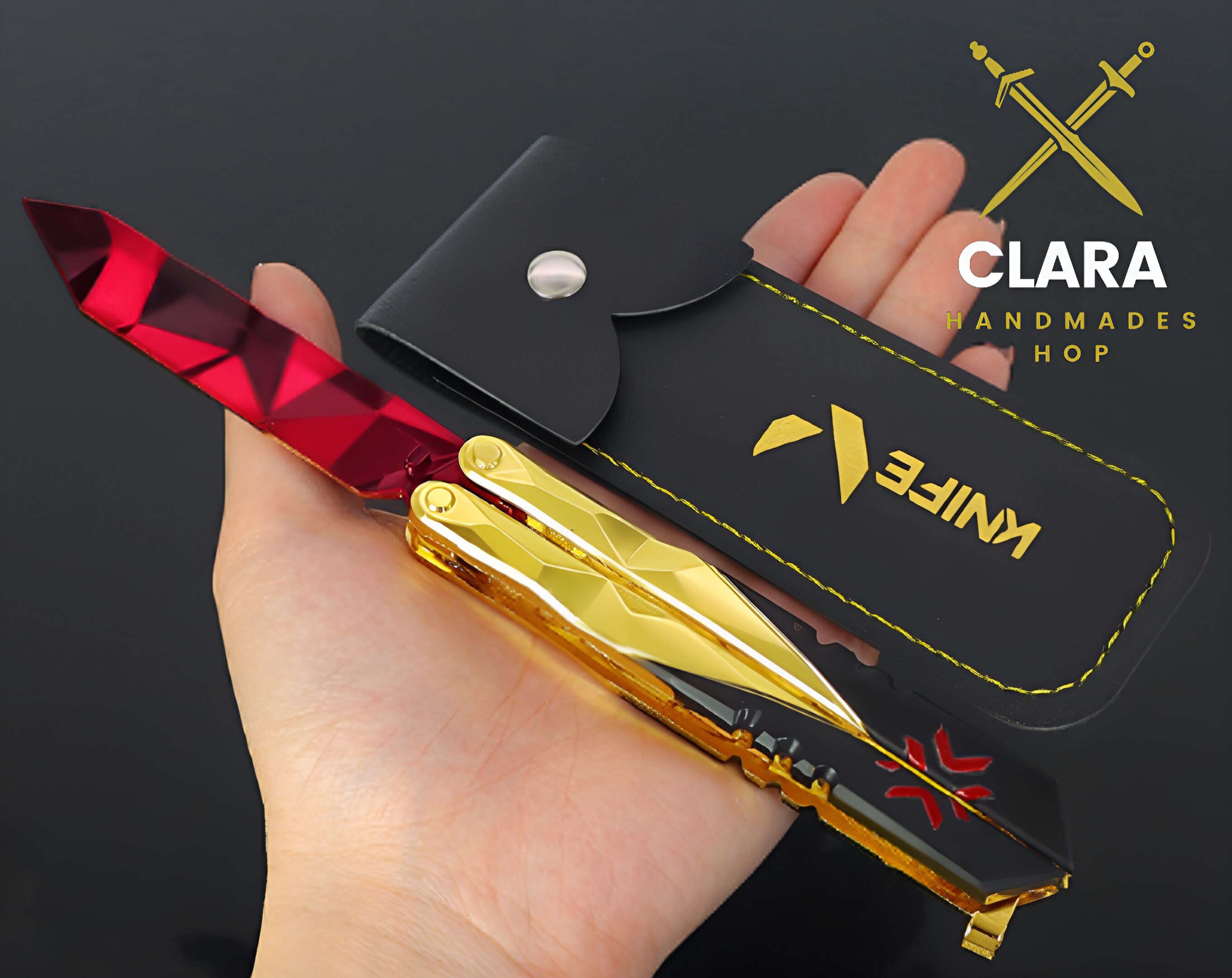 Yoru Knife Valorant Knife Butterfly Balisong Valorant Comb Etsy Canada