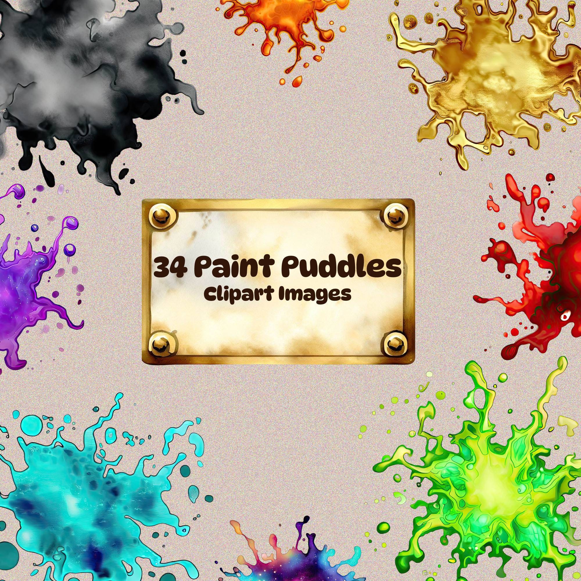 paint puddle clipart