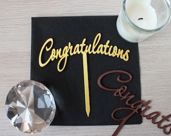 Felicitaciones y Felicidades Cake toppers / Topper para Tartas