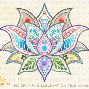 lotusbloem png, yoga png, meditatie png, zentangle png, boho shirt, hippie png, bloemen png, zen shirt, mentale gezondheid png,