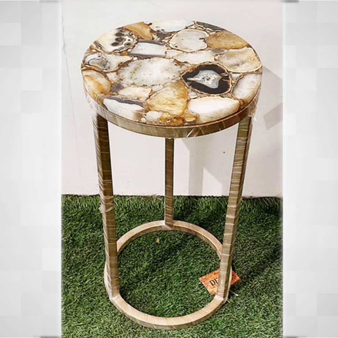 Natural Agate Side Table Agate Table Agate End Table Agate Etsy