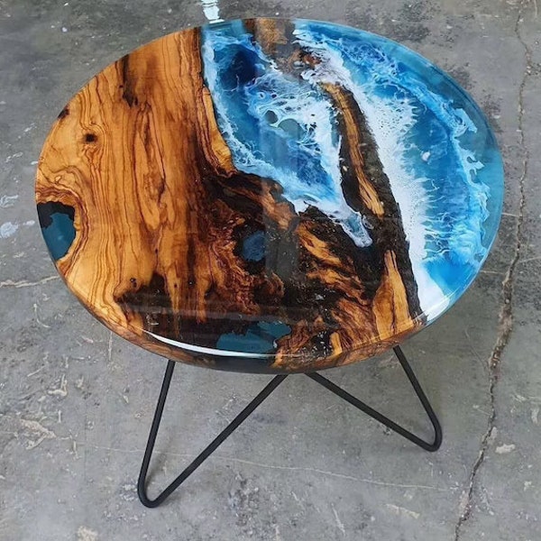 Resin Art Furniture Etsy