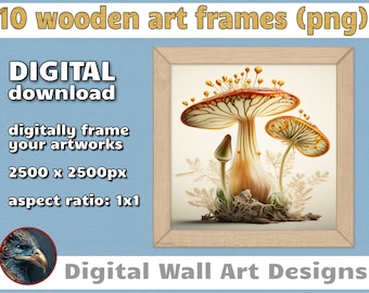 Digital picture frames - image overlay - frame clipart - digital scrapbook frames - photo frames - digital frames - instant download