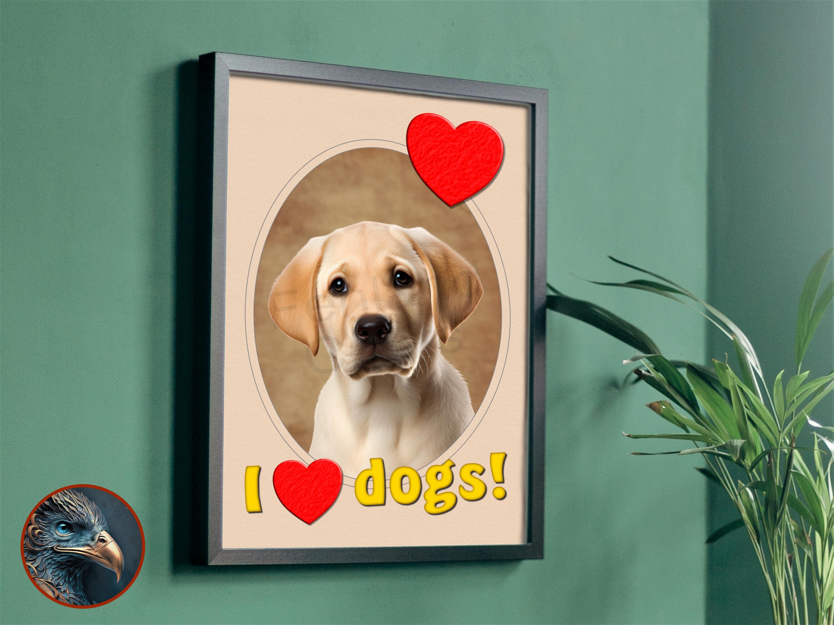 Labrador Puppy Picture - Image Overlay - Digital Artwork - Puppy Print ...