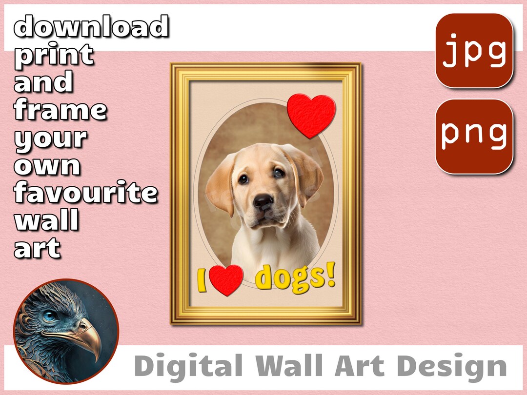 Labrador Puppy Picture - Image Overlay - Digital Artwork - Puppy Print ...
