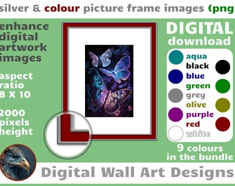 Molduras digitais - sobreposição de imagens - clipart de molduras - molduras digitais para álbuns de recortes - molduras para fotos - molduras digitais - download instantâneo