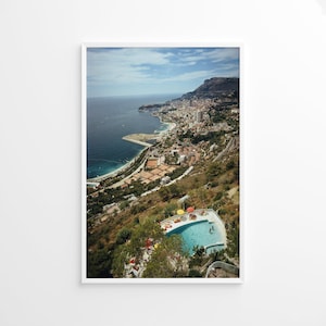 Schlank Arons Roquebrune Cap Martin Print Poster, Vintage Print, Fotografie Drucke, altes Geld Poster, High Society Fotodruck