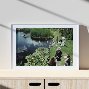 Schlank Arons Sommer Picknick Druck Poster, Vintage Druck, Fotografie Drucke, High Society Foto Druck, Foto Druck in Museumsqualität