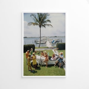 Slim Aarons Palm Beach Society Stampa Poster, Stampa Vintage, Stampe Fotografiche, Poster Old Money, Stampa Fotografica Alta Società