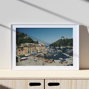 Schlankes Arons Portofino Hafen Print Poster, Vintage Print, Fotografie Drucke, Altes Geld Poster, High Society Foto Druck