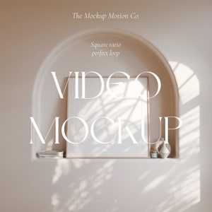 Frame mockup video |  square frame mockup | psd frame mockup | animated mockup | video mockup | thin frame mockup | single frame mockup