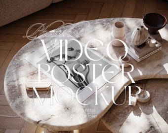 Animated Poster Mockup Video: Din A Photoshop Template