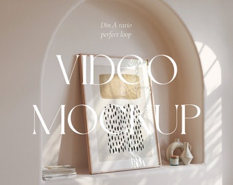 Animated Frame Mockup Video | Din A, PSD (Digital Download)